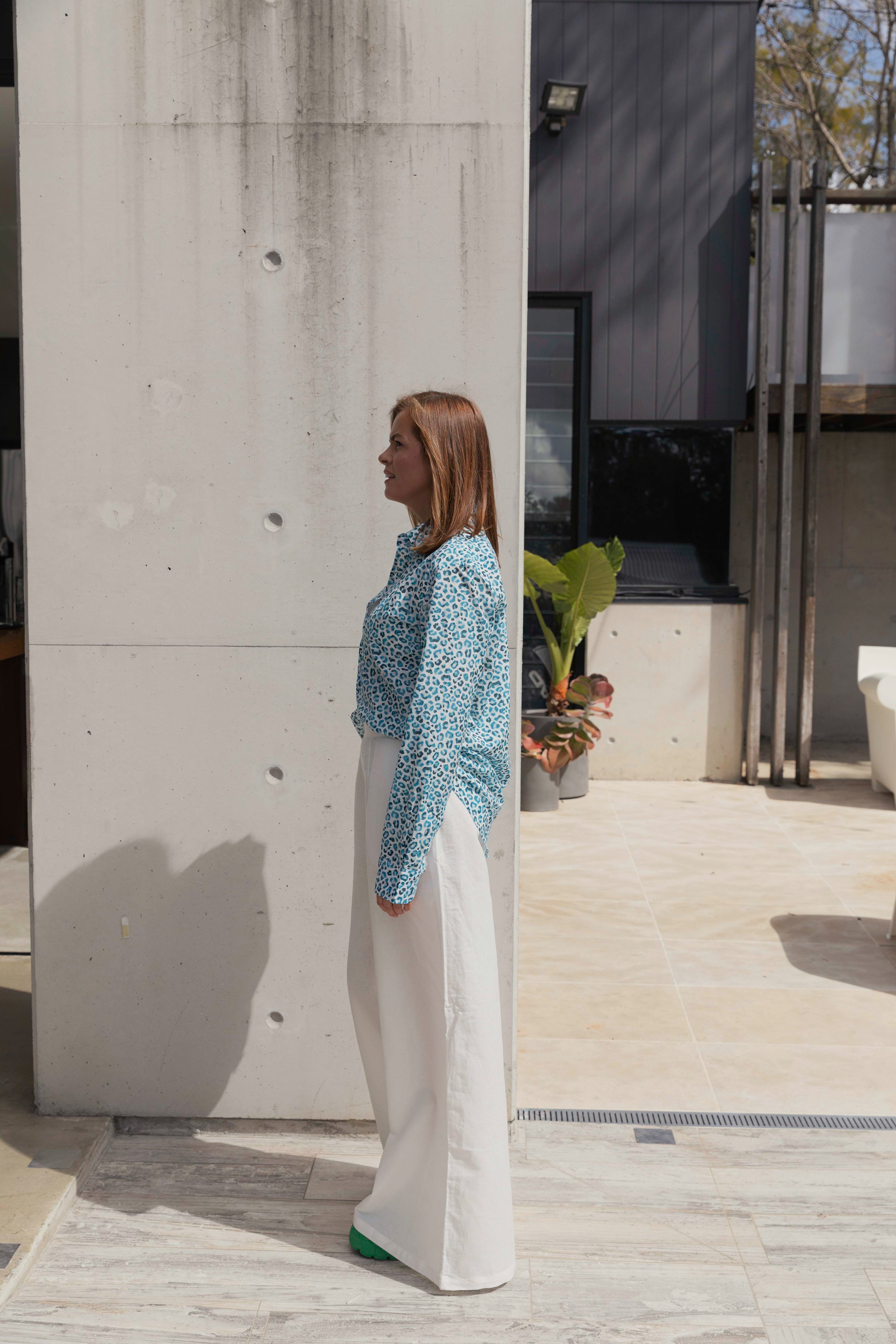 The Ben in Turquoise Stripe-Robes-Robe