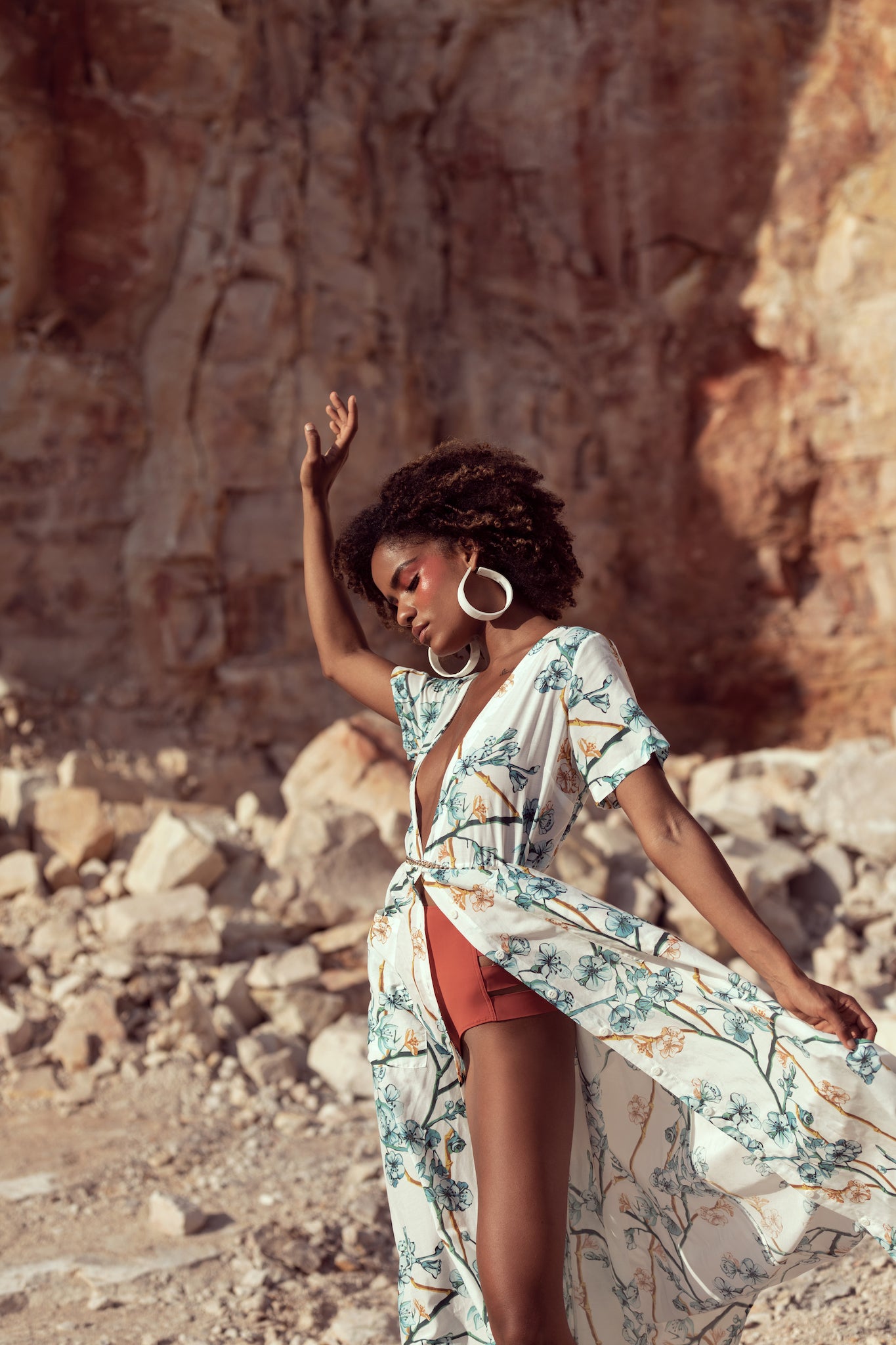 The Nikki II in Japanese Bloom-Robe