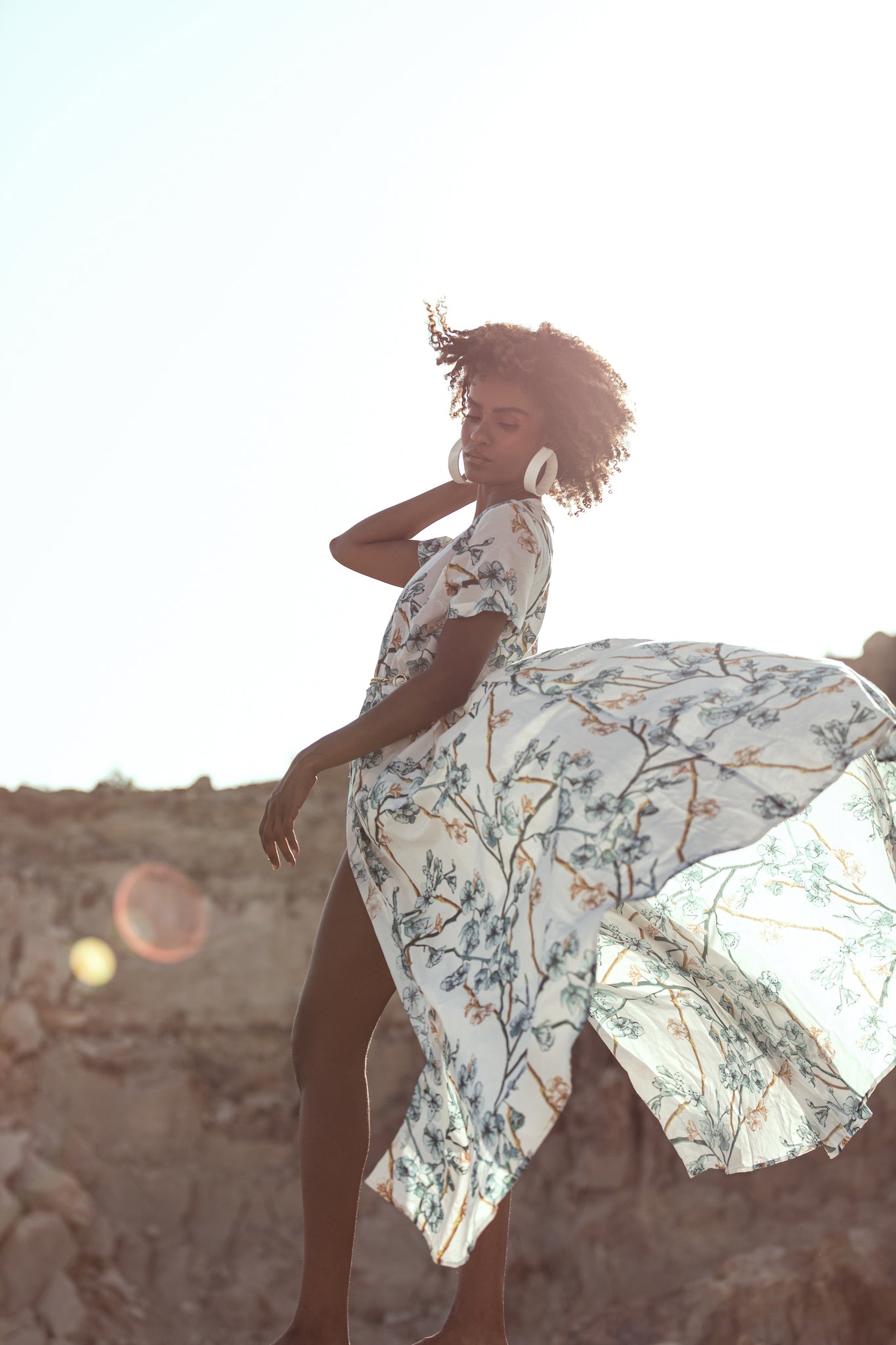 The Nikki II in Japanese Bloom-Robe