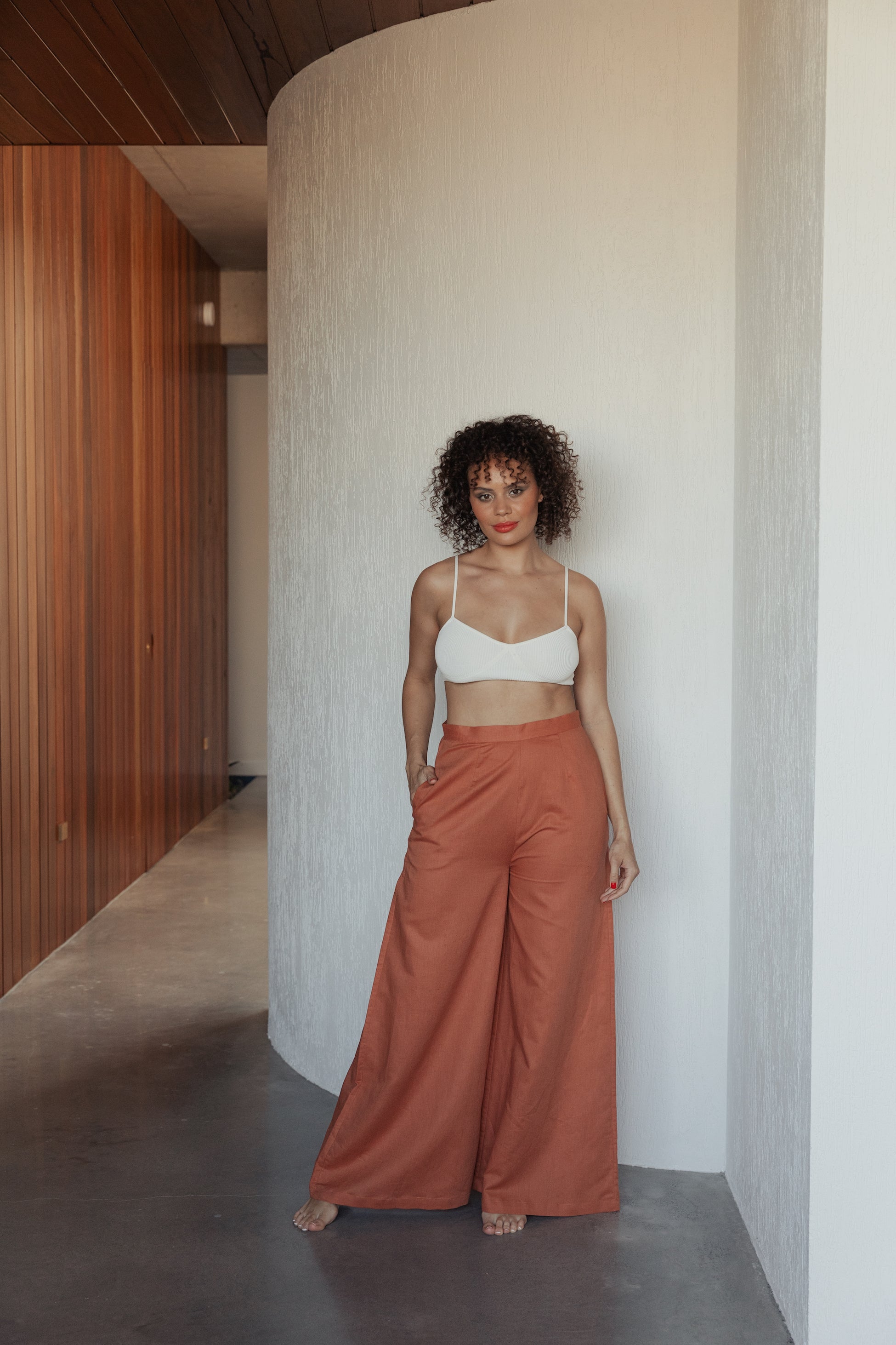 The Jenni Pant in Rust-Robes-Robe