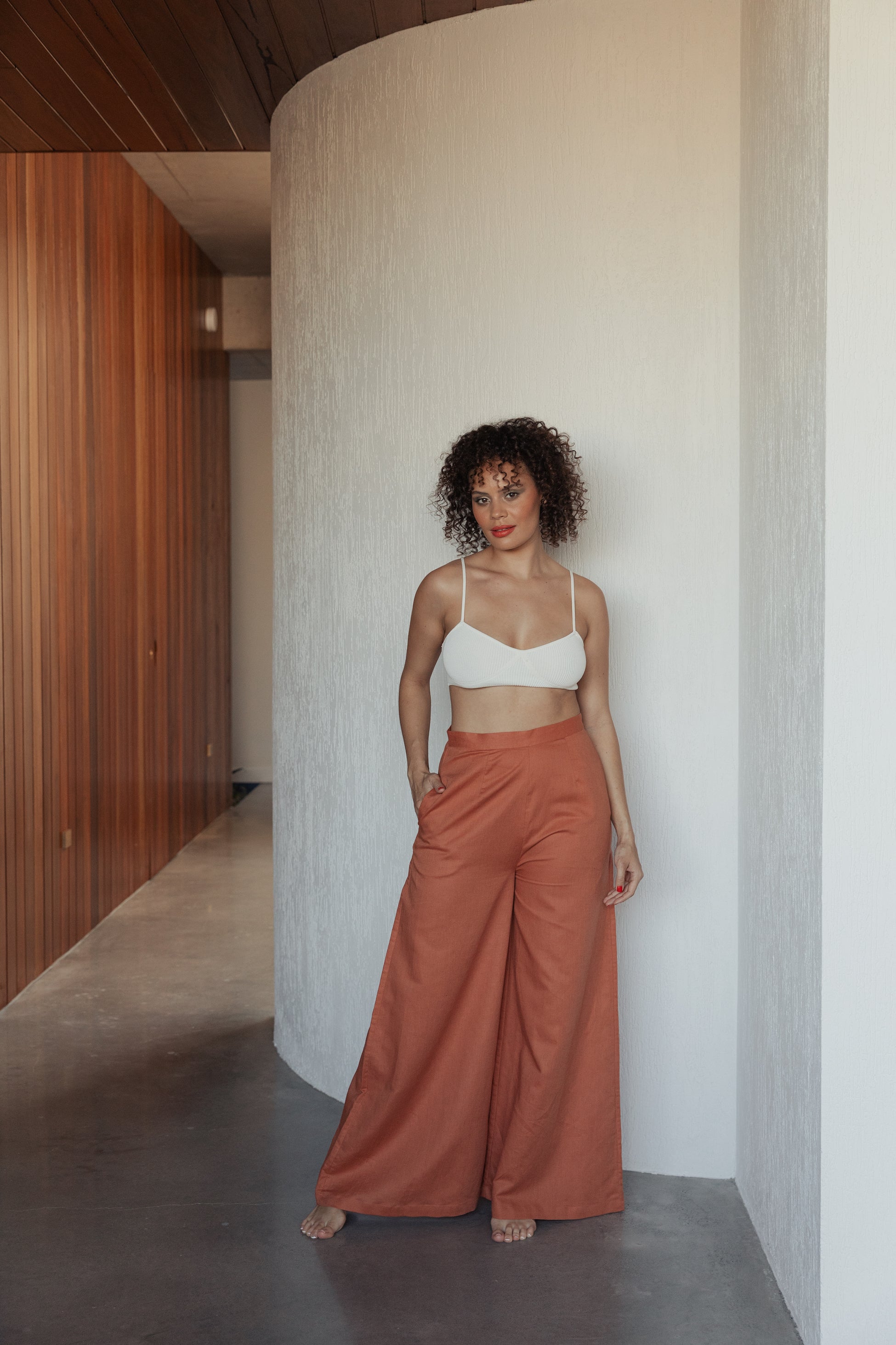 The Jenni Pant in Rust-Robes-Robe