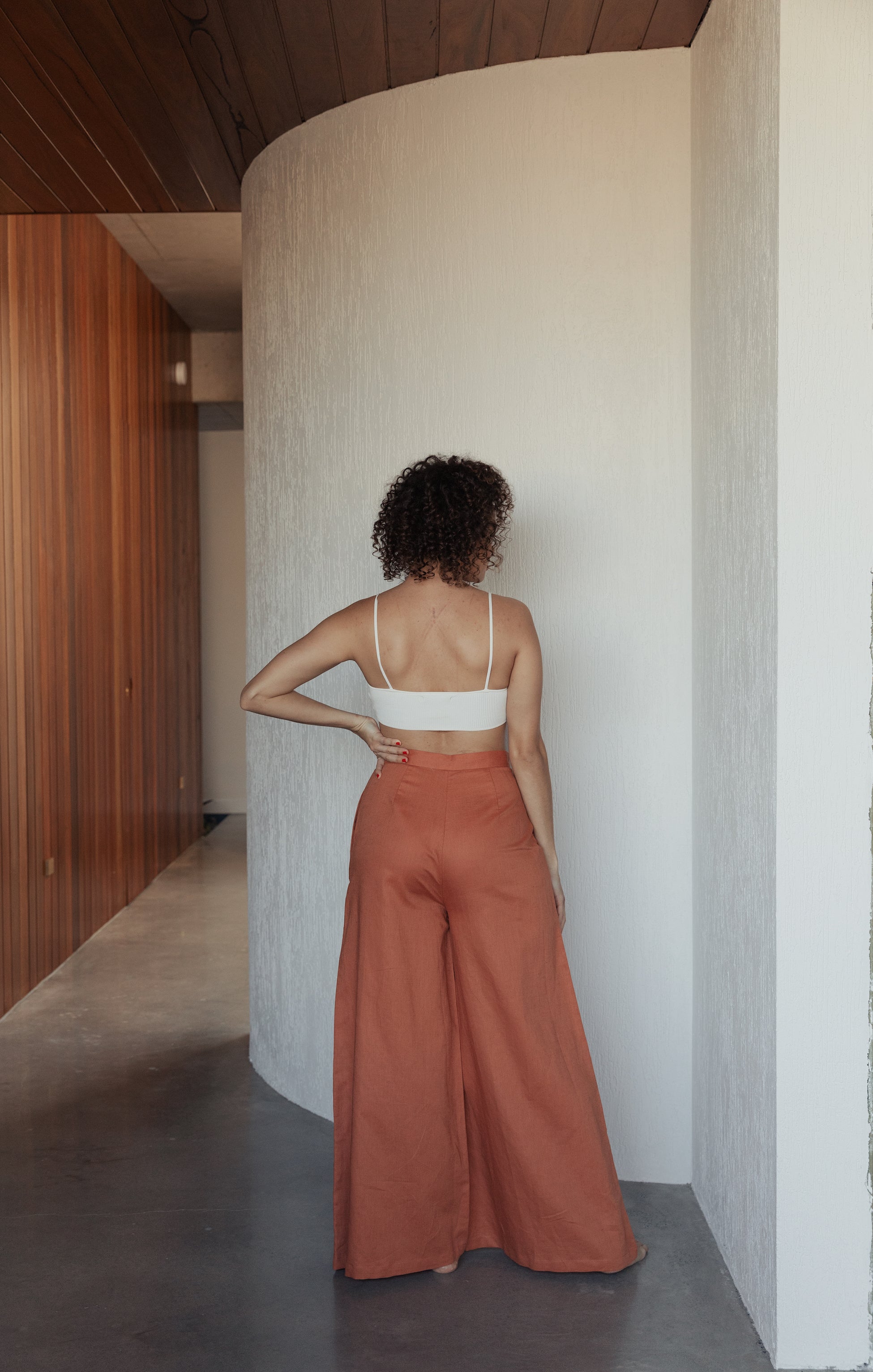 The Jenni Pant in Rust-Robes-Robe