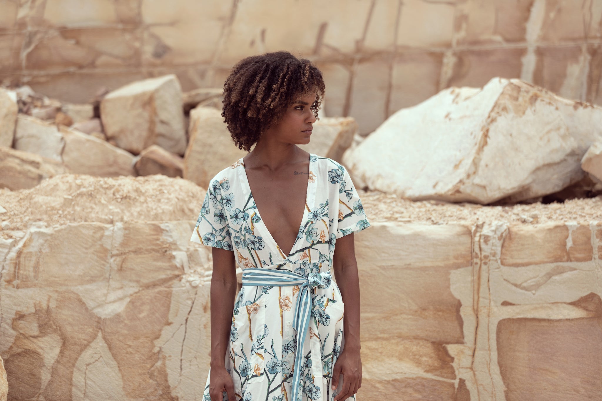 The Nikki II in Japanese Bloom-Robe