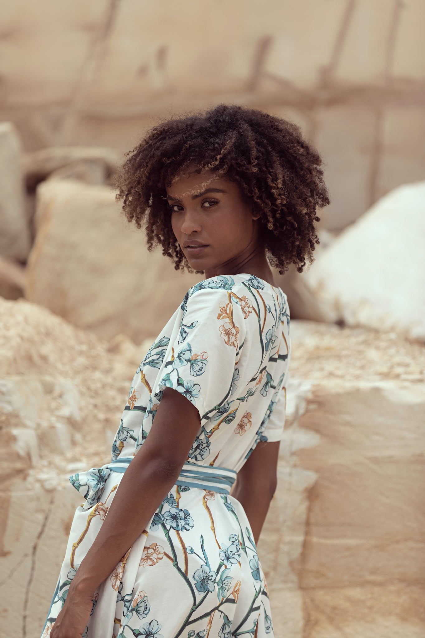 The Nikki II in Japanese Bloom-Robe