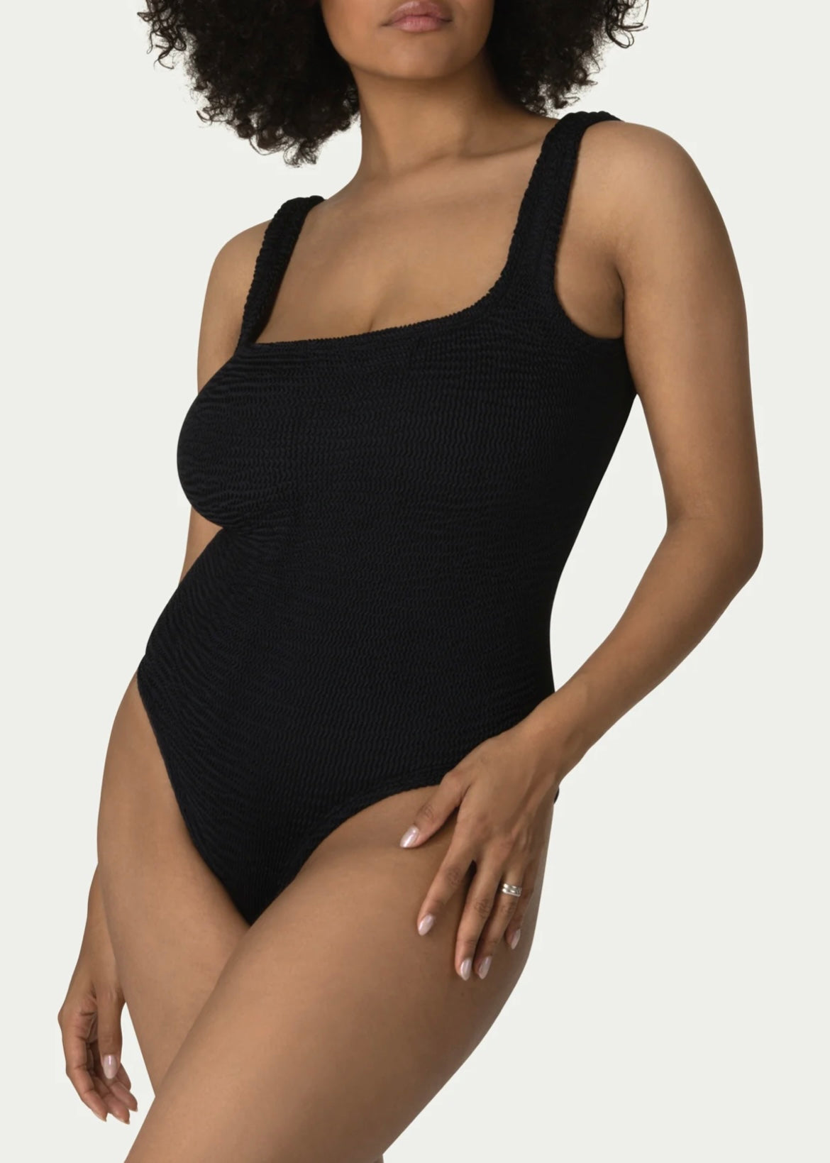 Paramidonna Swim: Hailey in Black-Robe