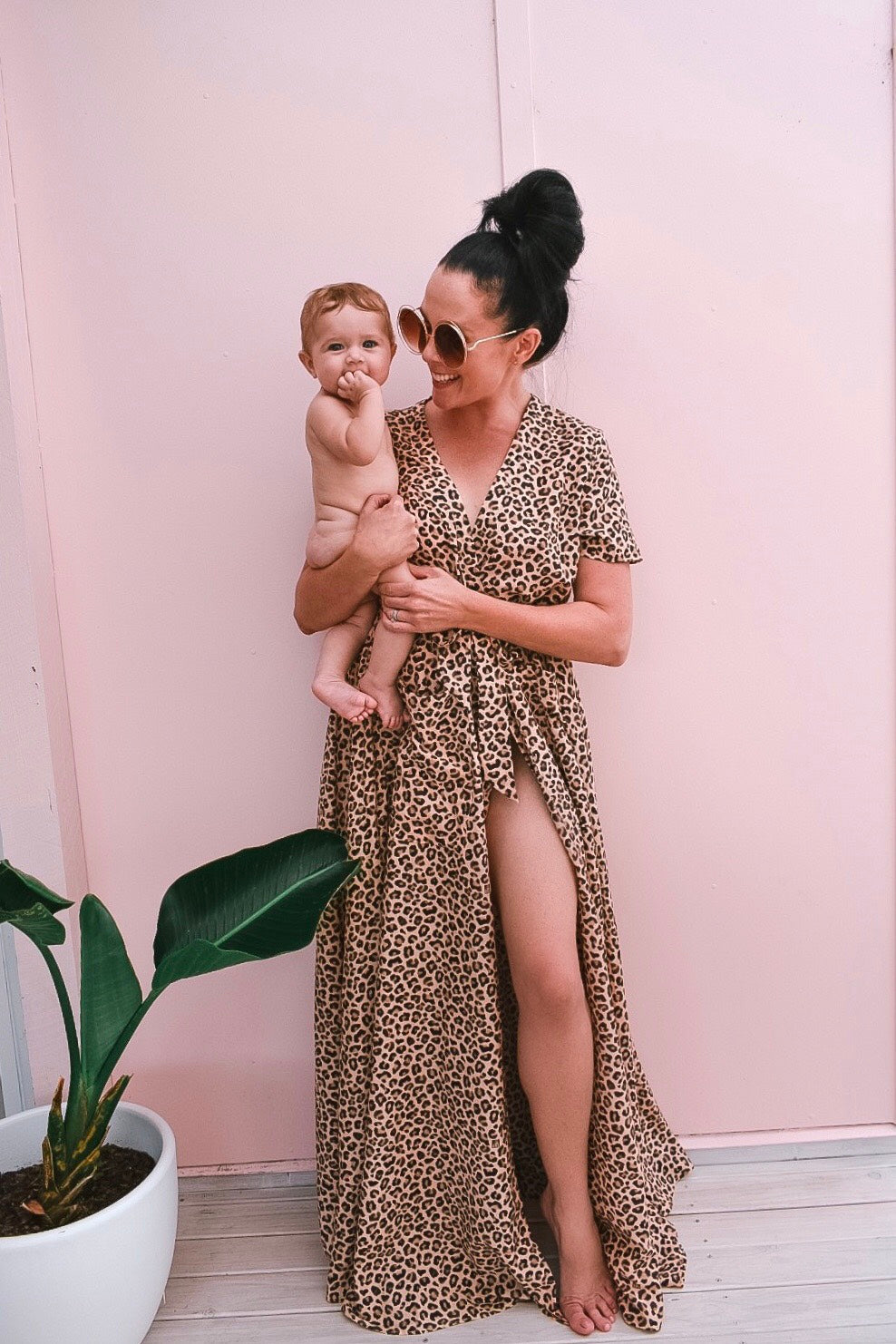 The Nikki in Leopard-Robes-Robe